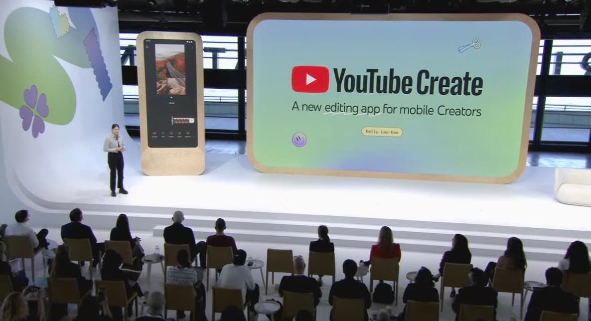 YouTube create app, l’appli qui vise à  concurrencer capcut