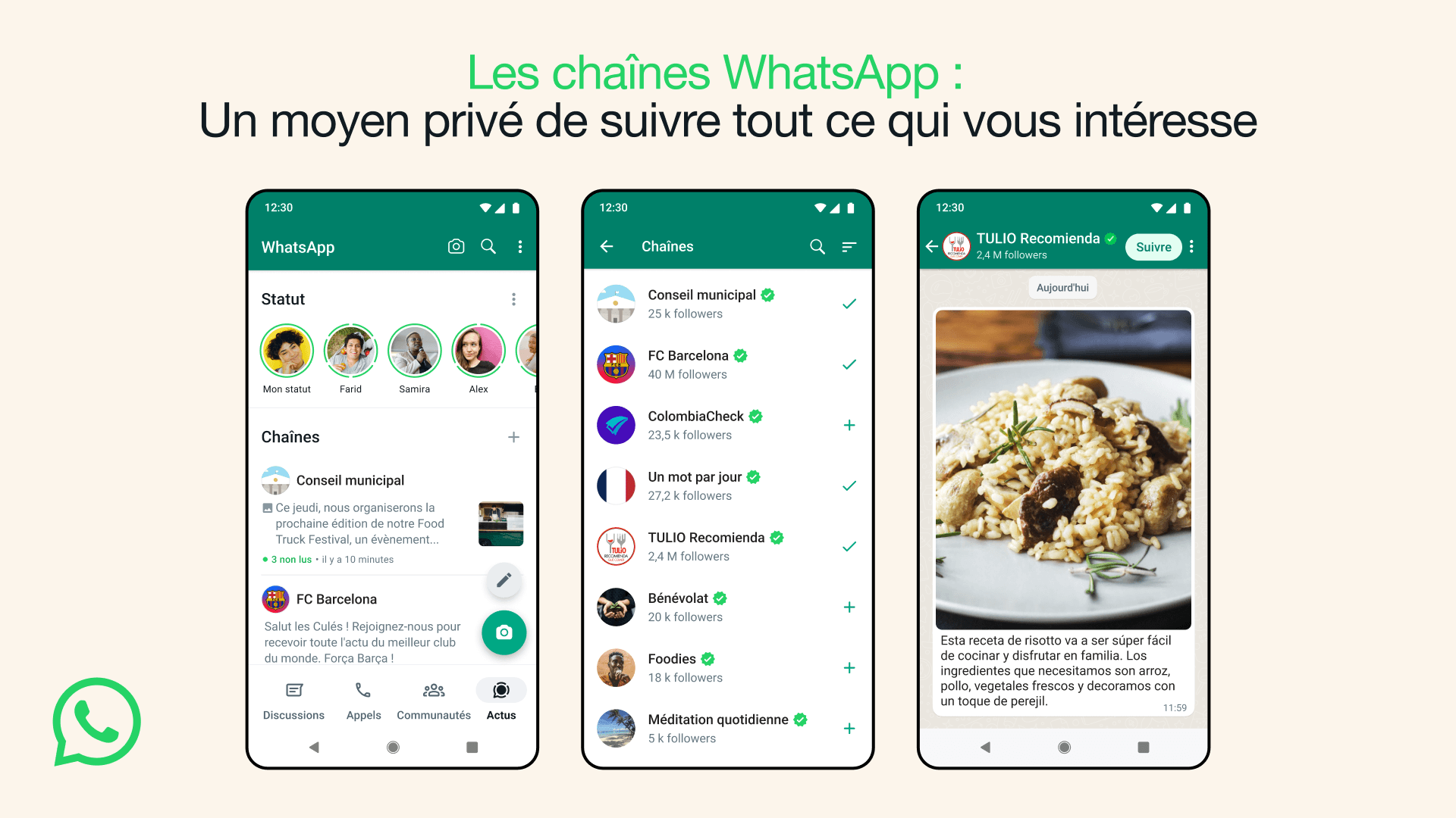 Whatsapp channels : la newsletter sur WhatsApp