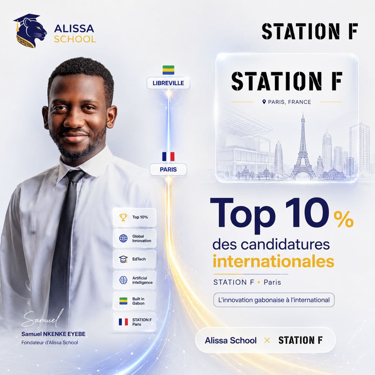 Samuel Nkenke Eyebe : le pari gabonais sur l'IA qui s'ouvre les portes de Station F