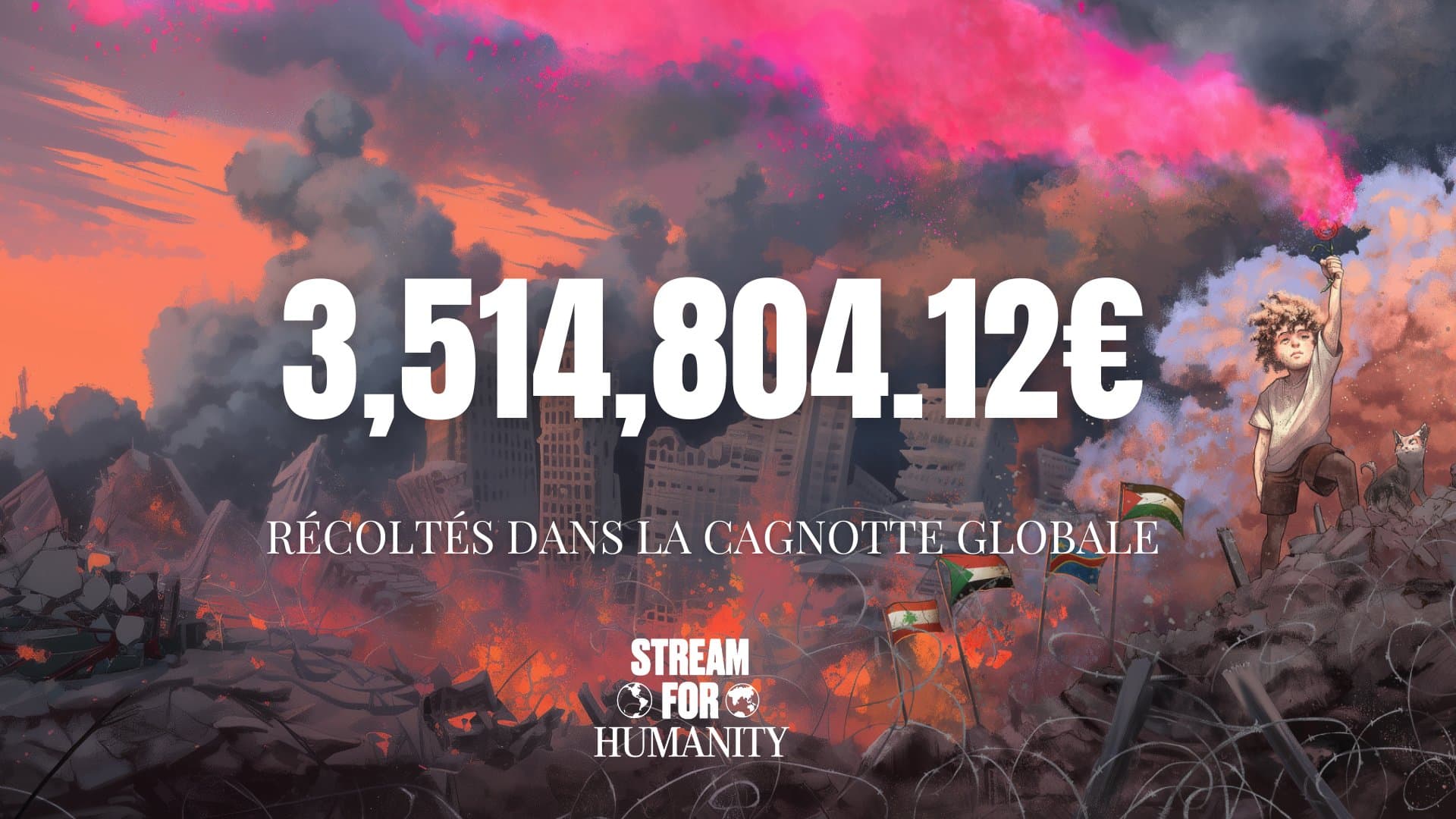 Stream for Humanity : 3,4 millions d’euros récoltés pour les victimes de conflits