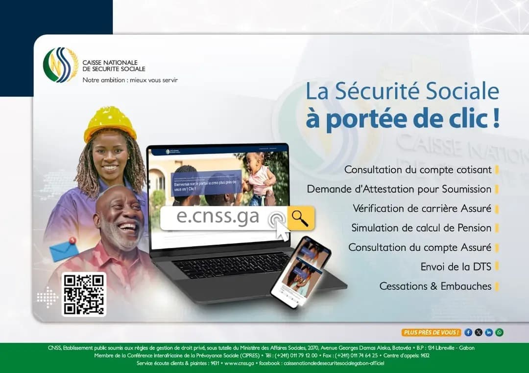 Gabon : La CNSS passe au digital