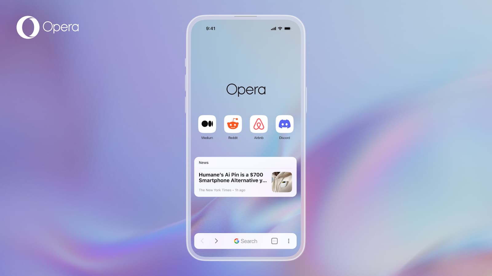 Opera One : Le nouveau navigateur sur iOS