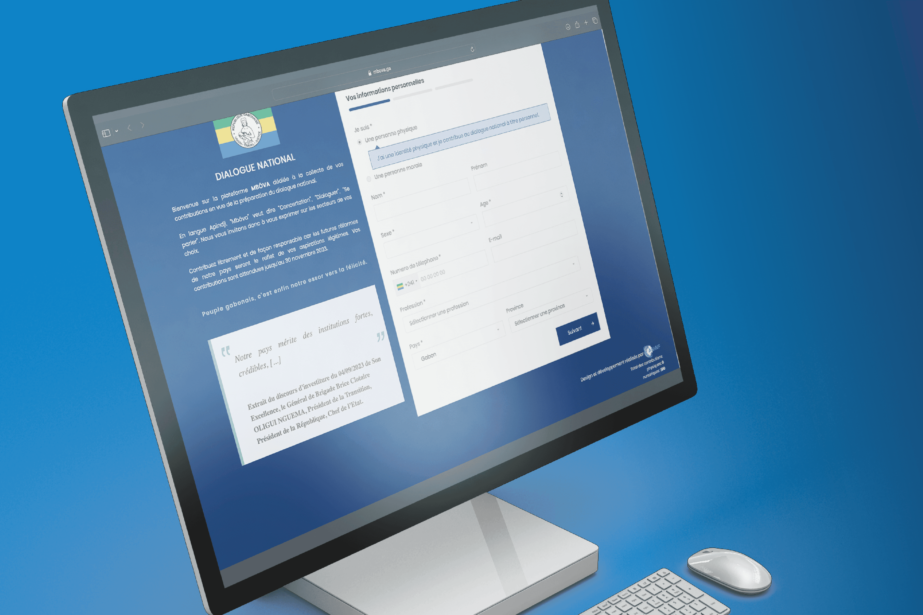 Le Gabon lance « Mbova » pour recueillir les contributions des citoyens