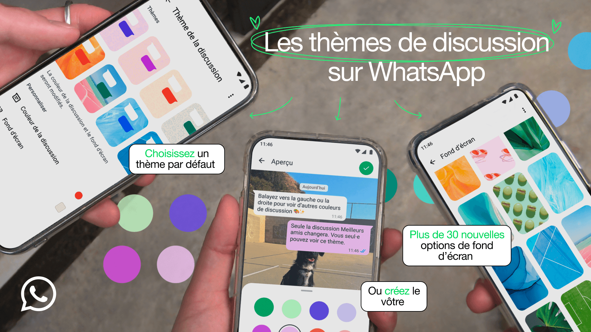 Whatsapp lance les thèmes personalisés